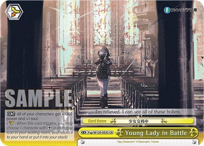 Young Lady in Battle, Fujimi Fantasia Bunko Vol.2 Fsp/W120-E035 CR