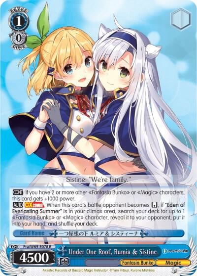 Under One Roof, Rumia & Sistine, Fujimi Fantasia Bunko Fra/W65-E078 R