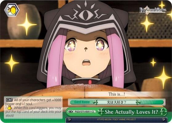 She Actually Loves It?, Fate/Grand Order Absolute Demonic Front: Babylonia FGO/S75-E051 CC