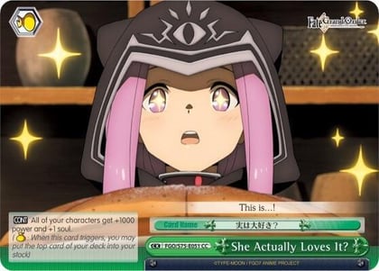She Actually Loves It?, Fate/Grand Order Absolute Demonic Front: Babylonia FGO/S75-E051 CC