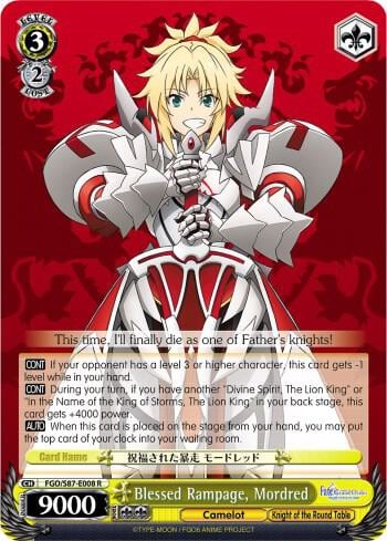 Blessed Rampage, Mordred, Fate/Grand Order THE MOVIE Divine Realm of the Round Table: Camelot FGO/S87-E008 R