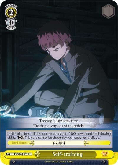 Self-training, Fate/stay night [Unlimited Blade Works] FS/S34-E031 C