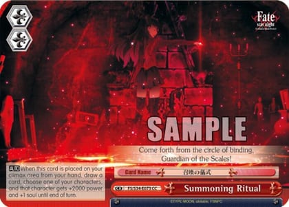 Summoning Ritual, Fate/stay night [Unlimited Blade Works] FS/S34-E073 CC