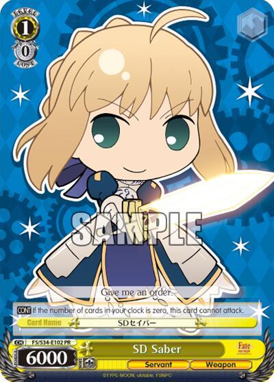 SD Saber, Fate/stay night [Unlimited Blade Works] FS/S34-E102 PR