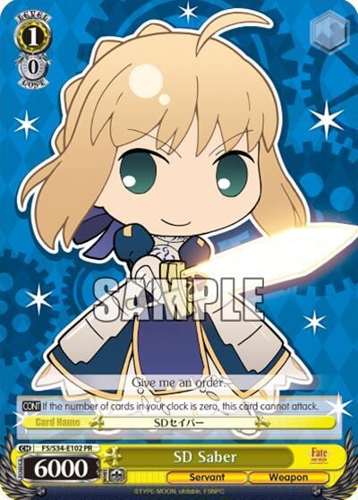 SD Saber, Fate/stay night [Unlimited Blade Works] FS/S34-E102 PR