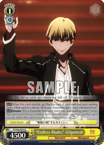 "Endless Blades" Gilgamesh, Fate/stay night [Unlimited Blade Works] Vol. II FS/S36-E019 C
