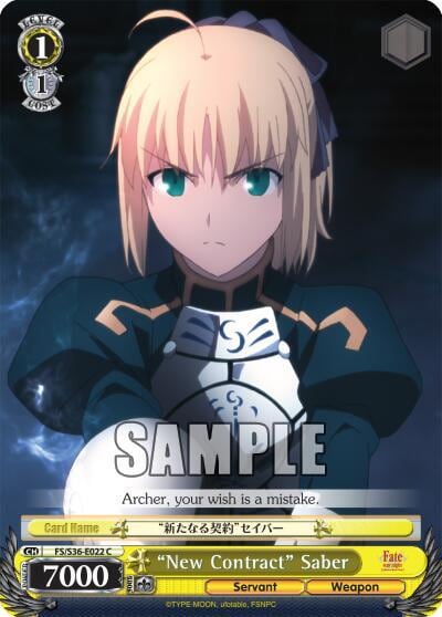 "New Contract" Saber, Fate/stay night [Unlimited Blade Works] Vol. II FS/S36-E022 C