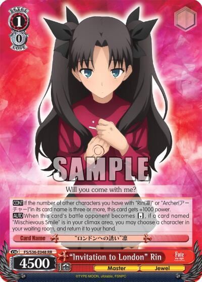 "Invitation to London" Rin, Fate/stay night [Unlimited Blade Works] Vol. II FS/S36-E048 RR