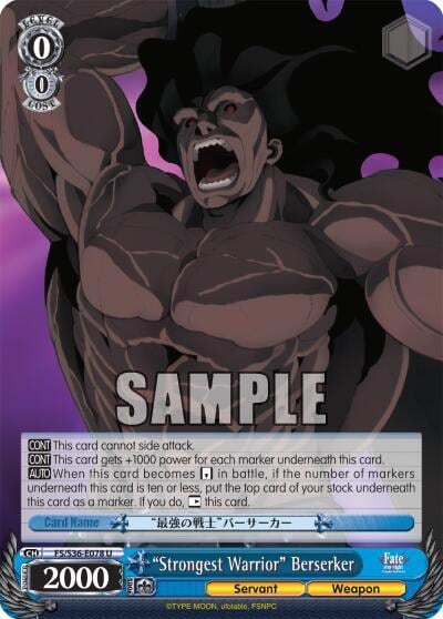 "Strongest Warrior" Berserker, Fate/stay night [Unlimited Blade Works] Vol. II FS/S36-E078 U