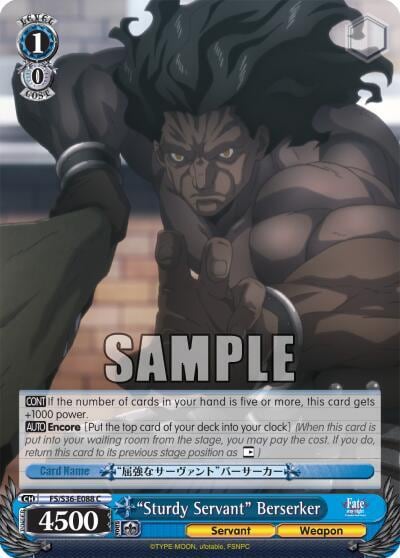 "Sturdy Servant" Berserker, Fate/stay night [Unlimited Blade Works] Vol. II FS/S36-E088 C