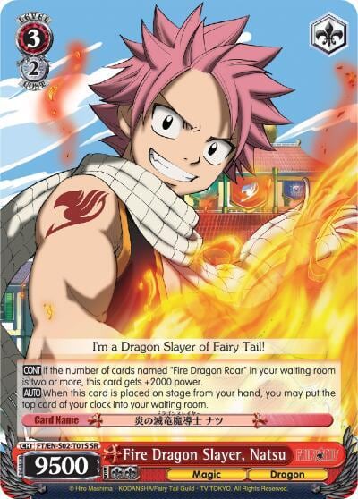 Fire Dragon Slayer, Natsu (SR), Fairy Tail ver.E FT/EN-S02-T01S SR