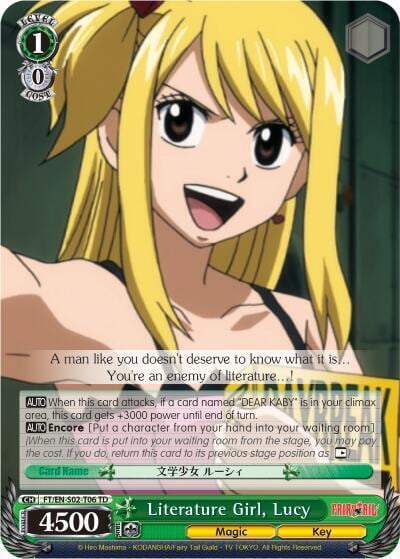 Literature Girl, Lucy, Fairy Tail ver.E FT/EN-S02-T06 TD