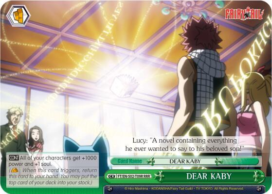 DEAR KABY (RRR), Fairy Tail ver.E FT/EN-S02-T09R RRR