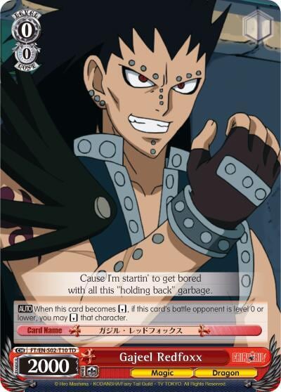 Gajeel Redfoxx, Fairy Tail ver.E FT/EN-S02-T10 TD