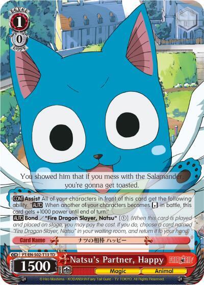 Natsu's Partner, Happy, Fairy Tail ver.E FT/EN-S02-T13 TD