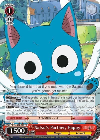 Natsu's Partner, Happy, Fairy Tail ver.E FT/EN-S02-T13 TD