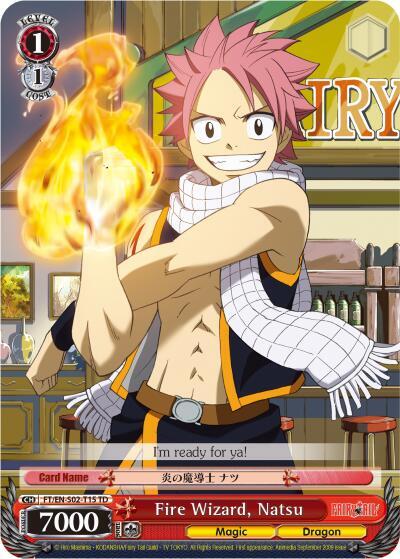 Fire Wizard, Natsu, Fairy Tail ver.E FT/EN-S02-T15 TD