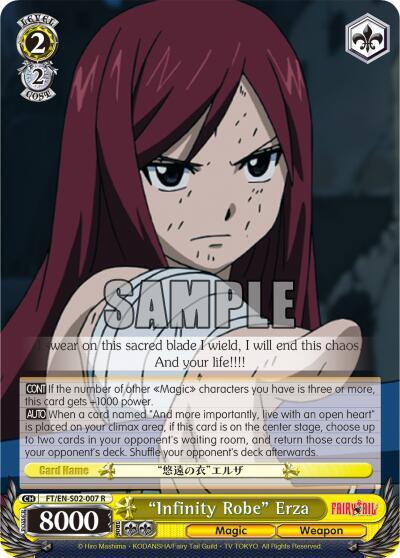 "Infinity Robe" Erza, Fairy Tail ver.E FT/EN-S02-007 R