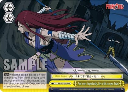 And more importantly, live with an open heart, Fairy Tail ver.E FT/EN-S02-025 CR