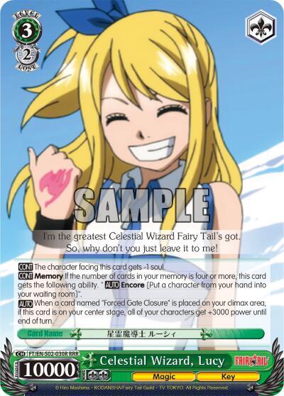 Celestial Wizard, Lucy (RRR), Fairy Tail ver.E FT/EN-S02-030R RRR