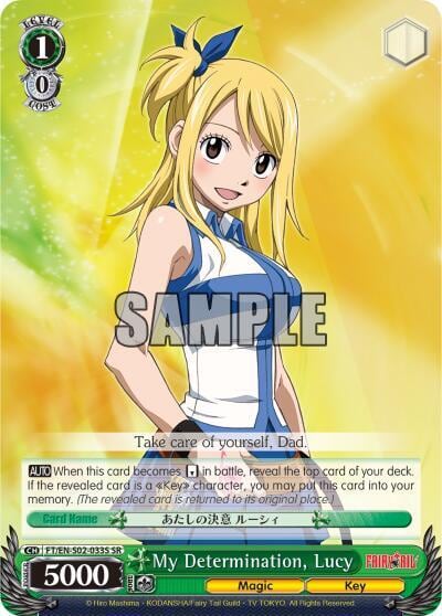 My Determination, Lucy (SR), Fairy Tail ver.E FT/EN-S02-033S SR