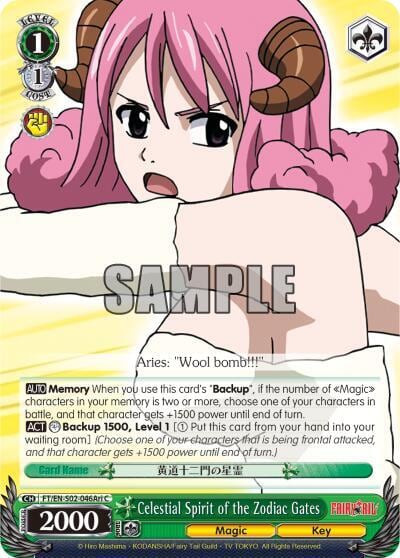 Celestial Spirit of the Zodiac Gates (Aries), Fairy Tail ver.E FT/EN-S02-046Ari C
