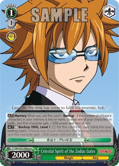 Celestial Spirit of the Zodiac Gates (Leo), Fairy Tail ver.E FT/EN-S02-046Leo C