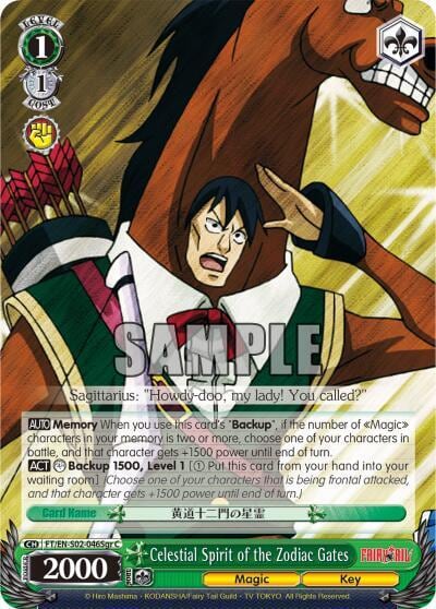 Celestial Spirit of the Zodiac Gates (Sagittarius), Fairy Tail ver.E FT/EN-S02-046Sgr C