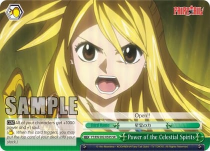Power of the Celestial Spirits (SR), Fairy Tail ver.E FT/EN-S02-050S SR