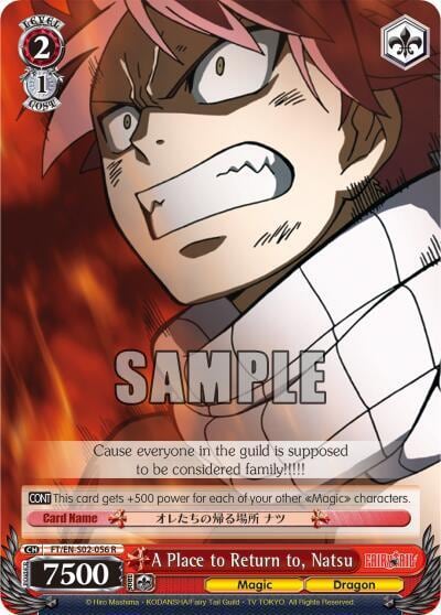 A Place to Return to, Natsu, Fairy Tail ver.E FT/EN-S02-056 R