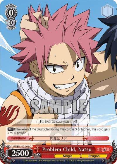 Problem Child, Natsu, Fairy Tail ver.E FT/EN-S02-062 C