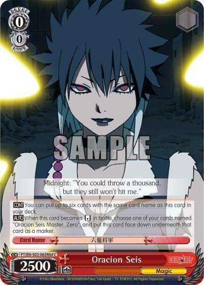 Oracion Seis (Midnight), Fairy Tail ver.E FT/EN-S02-063Mid C