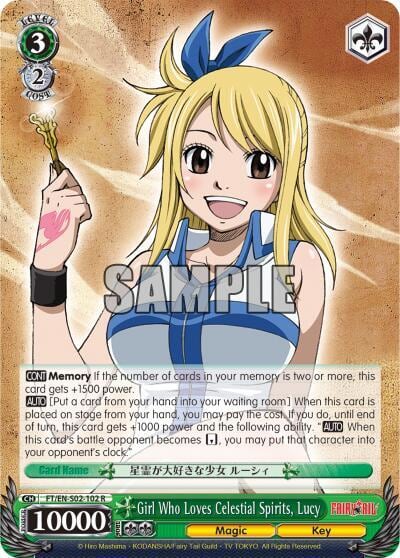 Girl Who Loves Celestial Spirits, Lucy, Fairy Tail ver.E FT/EN-S02-102 R