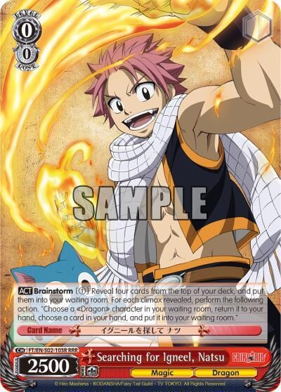 Searching for Igneel, Natsu (RRR), Fairy Tail ver.E FT/EN-S02-103R RRR