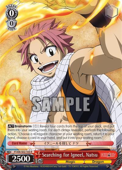 Searching for Igneel, Natsu, Fairy Tail ver.E FT/EN-S02-103 R