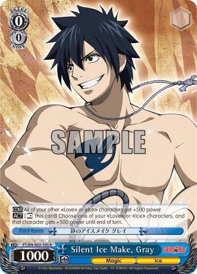 Silent Ice Make, Gray, Fairy Tail ver.E FT/EN-S02-105 R