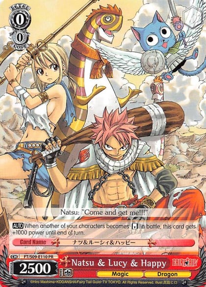 Natsu & Lucy & Happy, Fairy Tail ver.E FT/S09-E110 PR