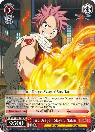 Fire Dragon Slayer, Natsu, Fairy Tail ver.E FT/EN-S02-T01 TD