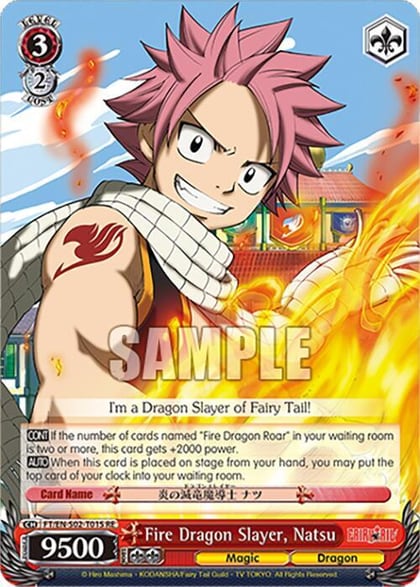 Fire Dragon Slayer, Natsu (SR), Fairy Tail Chronicle Set FT/EN-S02-T01S SR RE