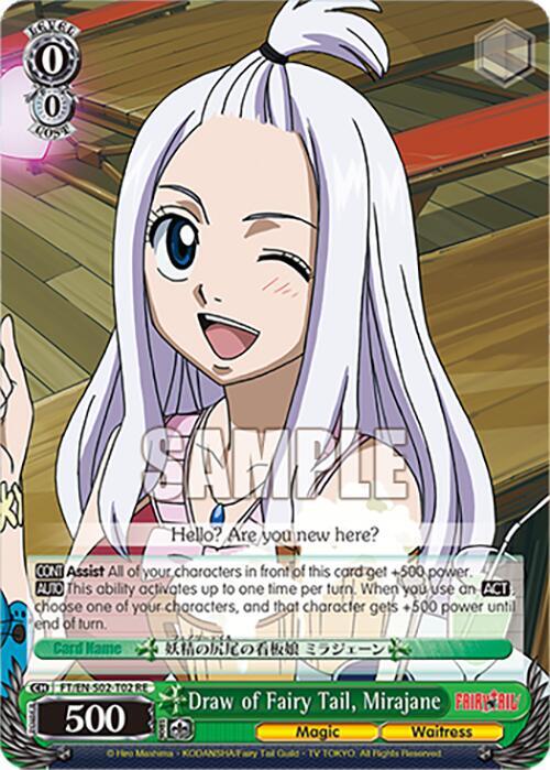 Draw of Fairy Tail, Mirajane, Fairy Tail Chronicle Set FT/EN-S02-T02 TD RE