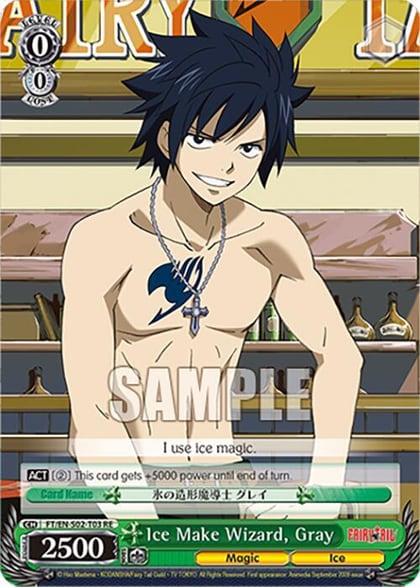 Ice Make Wizard, Gray, Fairy Tail Chronicle Set FT/EN-S02-T03 TD RE