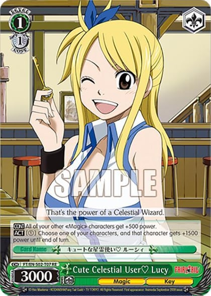 Cute Celestial User? Lucy, Fairy Tail Chronicle Set FT/EN-S02-T07 TD RE