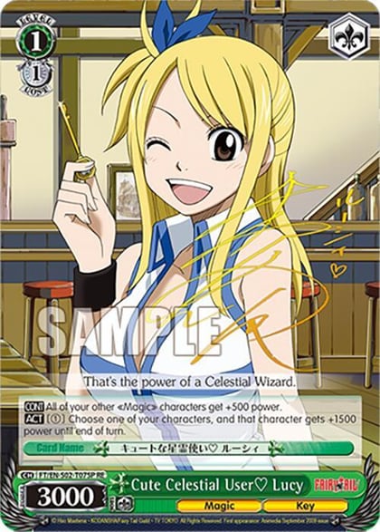 Cute Celestial User? Lucy (SP), Fairy Tail Chronicle Set FT/EN-S02-T07SP SP RE