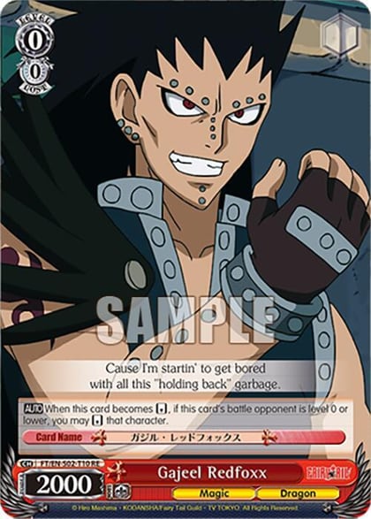 Gajeel Redfoxx, Fairy Tail Chronicle Set FT/EN-S02-T10 TD RE