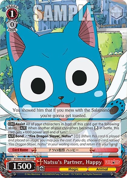Natsu's Partner, Happy, Fairy Tail Chronicle Set FT/EN-S02-T13 TD RE