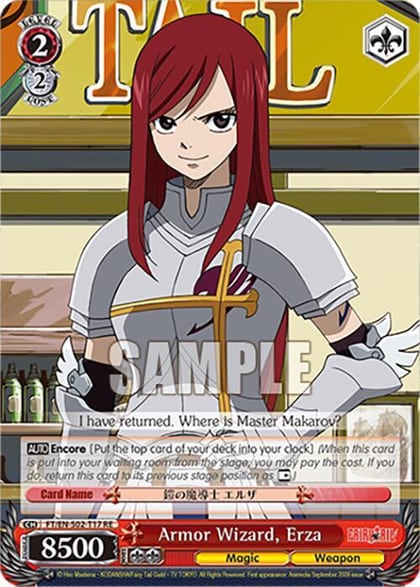 Armor Wizard, Erza, Fairy Tail Chronicle Set FT/EN-S02-T17 TD RE