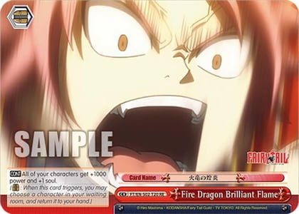 Fire Dragon Brilliant Flame, Fairy Tail Chronicle Set FT/EN-S02-T20 TD RE