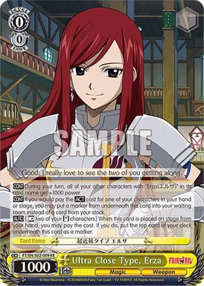 Ultra Close Type, Erza, Fairy Tail Chronicle Set FT/EN-S02-009 U RE
