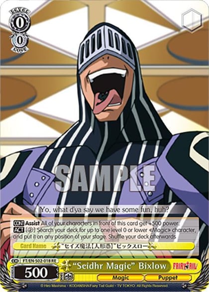 "Seidhr Magic" Bixlow, Fairy Tail Chronicle Set FT/EN-S02-018 C RE