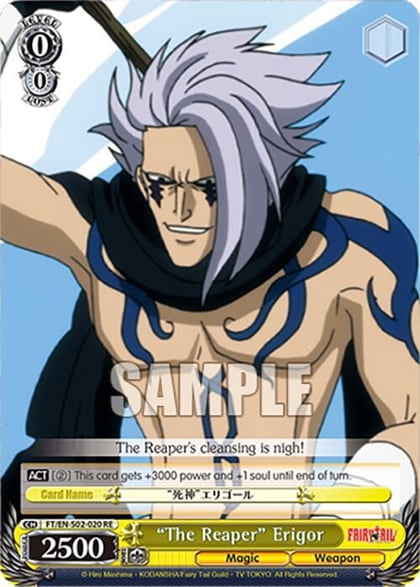"The Reaper" Erigor, Fairy Tail Chronicle Set FT/EN-S02-020 C RE
